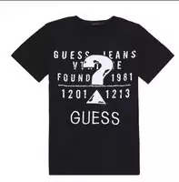 discount t-shirt guess hommes 2013 usa ss0038 noir